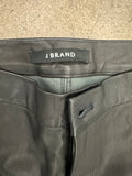 J Brand Vivia Flared Leather Pants Black Size 24 High Rise Bell Bottoms