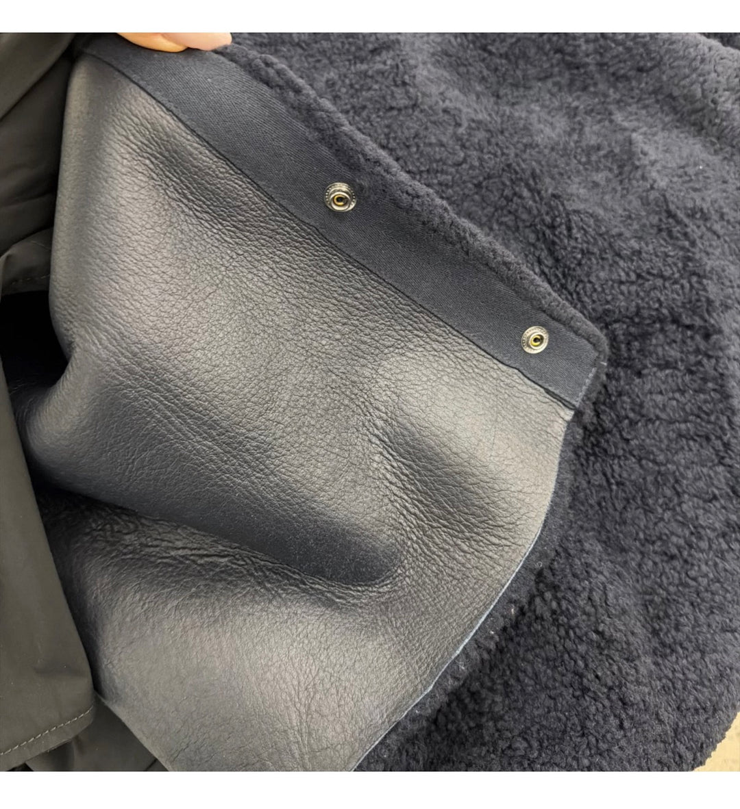 Yves Salomon Shearling &amp; Down-Lined Hooded Parka Black Cotton-Blend Size 50