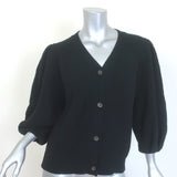 G. Label by goop Foster Ribbed Puff Sleeve Cardigan