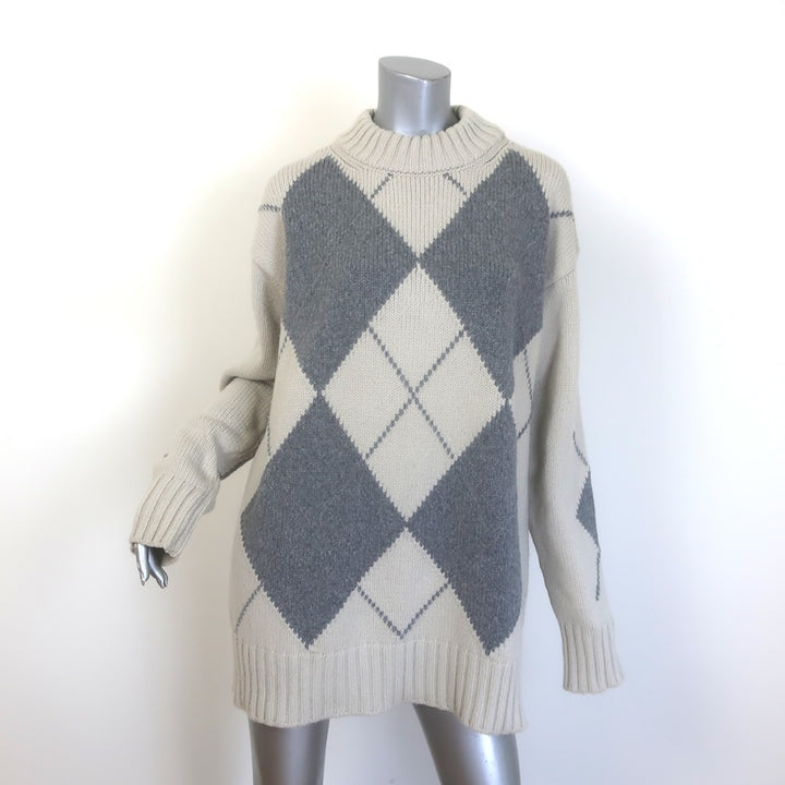 G. Label by goop Meg Argyle Oversize Sweater 