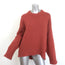 G. Label by goop Theo Crewneck Sweater Rust Wool-Cashmere Size Medium