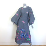 GANNI Balloon Sleeve Open-Back