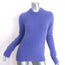 GANNI Brushed Alpaca Crewneck Sweater Purple Stretch Knit Size Extra Extra Small