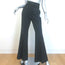 Gabriela Hearst Rhein Flared Pants Black Stretch Wool Size 42