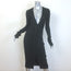 Galvan London Rhea Midi Lounge Dress Black Slinky Ribbed Knit Size Small NEW
