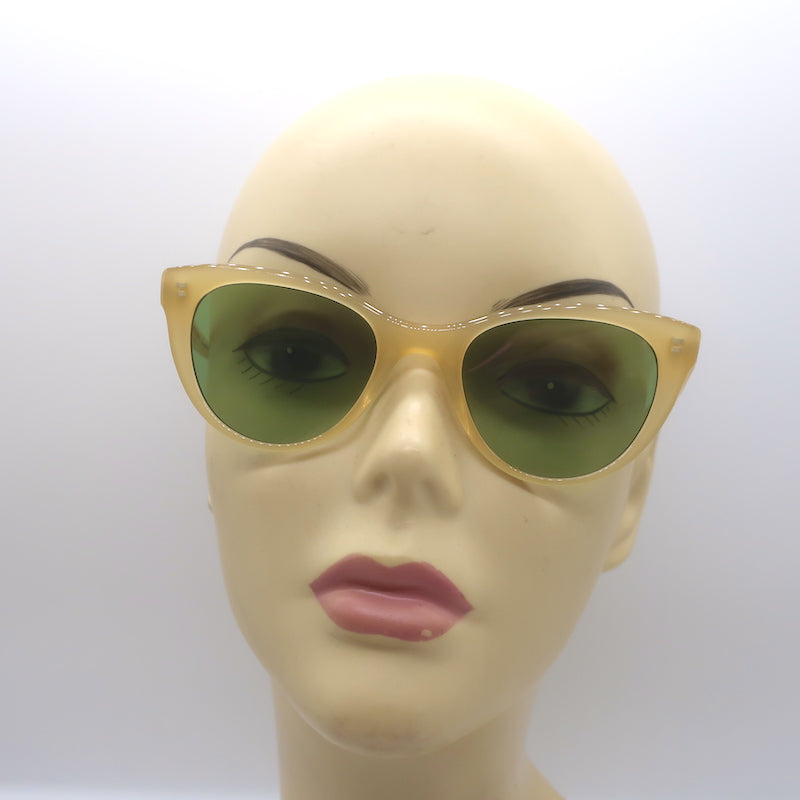 Garrett Leight x Clare V. Sable Cat Eye Sunglasses Yellow