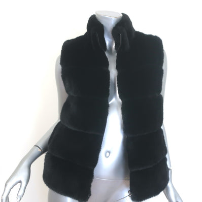 Generation Love Roxanne Faux Fur Vest Black Size Medium