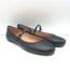 Gianvito Rossi Carla Mary Jane Ballet Flats Black Leather Size 38.5 NEW