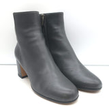 Gianvito Rossi Joelle Ankle Boots Gray Leather Size 38