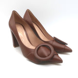 Gianvito Rossi Venezia 85 Pumps Brown Leather 
