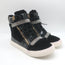 Giuseppe Zanotti Coby Crystal-Strap High Top Sneakers Black Suede Size 42 NEW