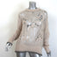 Givenchy Distressed Knit Pullover Sweater Nude Mohair-Blend Size Small