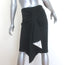 Givenchy Draped-Back Pencil Skirt Black Stretch Jersey Size 40