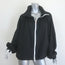Givenchy Logo-Hood Windbreaker Bomber Jacket Black Size 38