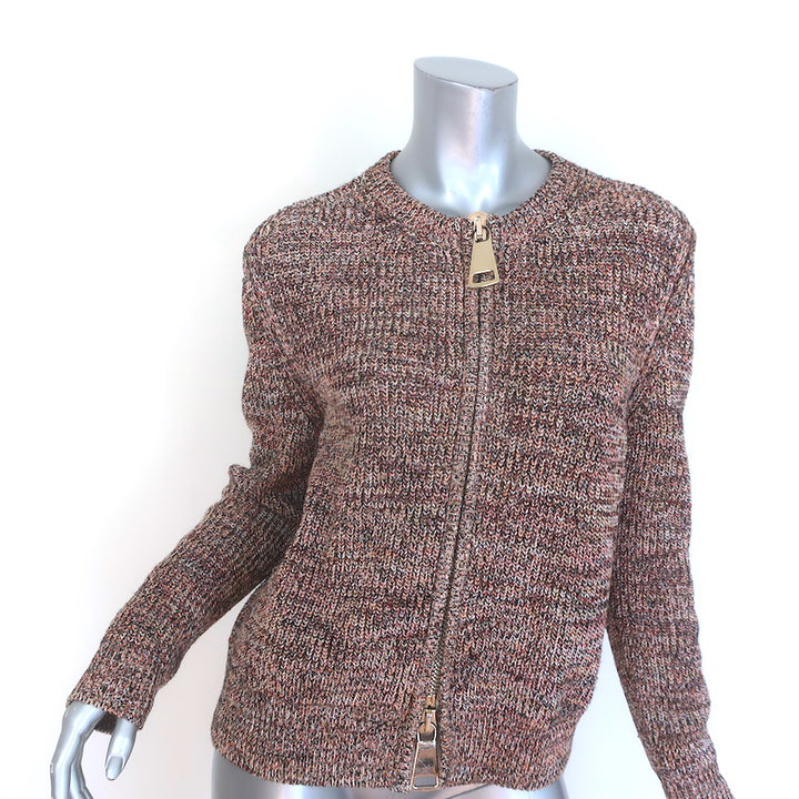 Givenchy Zip-Up Chunky Knit Cardigan