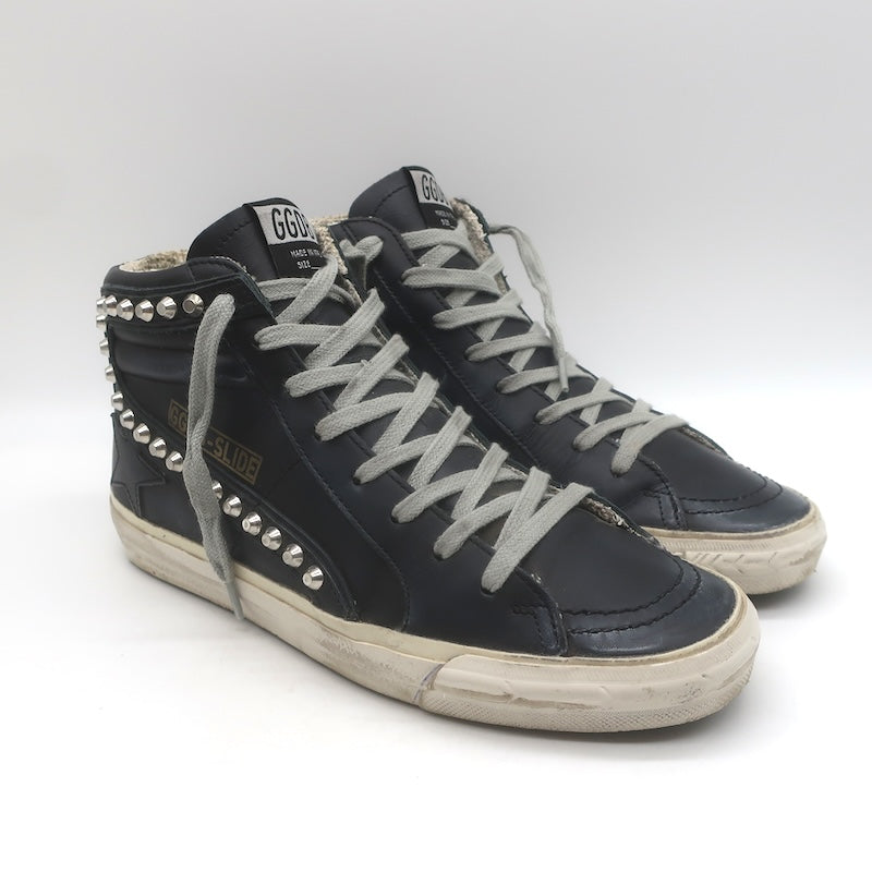 Golden Goose Slide Studded High Top Sneakers