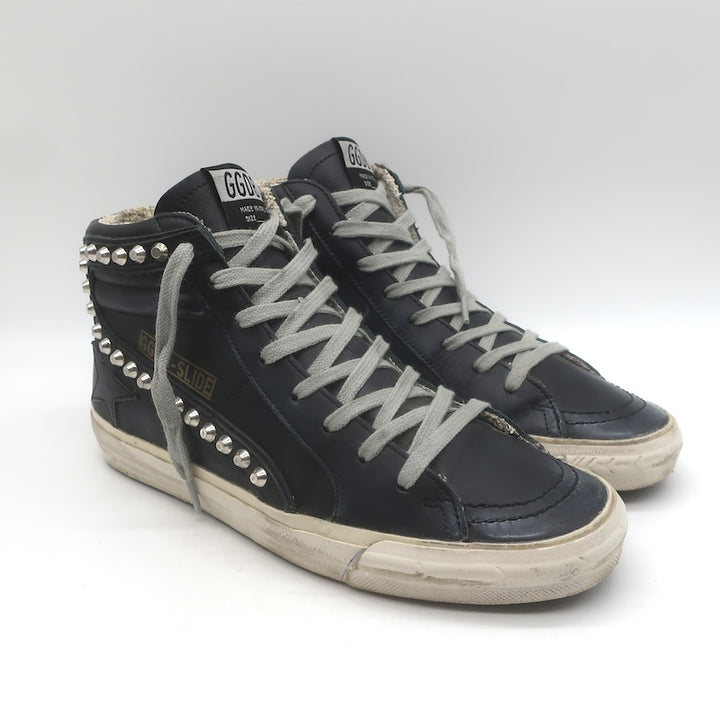 Golden Goose Slide Studded High Top Sneakers