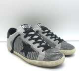 Golden Goose Superstar Lurex Knitted Sneakers Silver Size 38