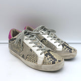 Golden Goose Superstar Snakeskin Low Top Sneakers 