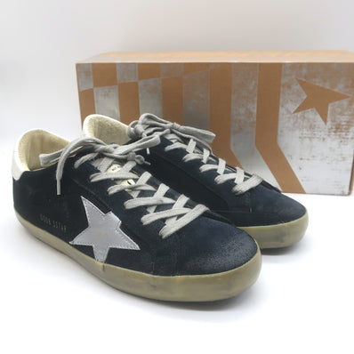 Golden Goose Superstar Sneakers Dark Navy Suede 