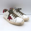 Golden Goose Superstar Sneakers White Leather & Burgundy Suede Size 38
