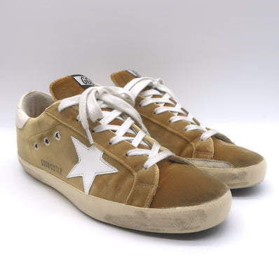 Golden Goose Superstar Velvet Low Top Sneakers Gold Size 40