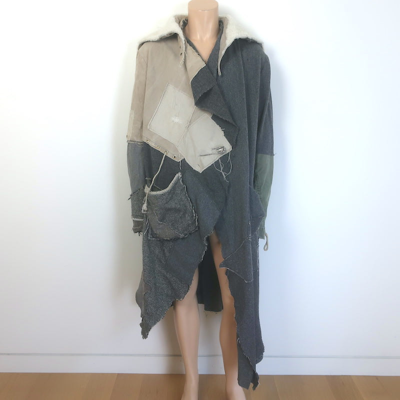 Greg Lauren Nomad Shearling-Hood Coat 