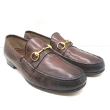 Gucci 1953 Horsebit Loafers Dark Brown Leather Size 10
