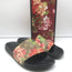 Gucci GG Blooms Pursuit Pool Slide Sandals Multicolor Canvas Size 41