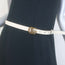 Gucci GG Marmont Skinny Belt Cream Leather Size 85 US 34