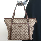 Gucci GG Supreme Medium Joy Tote Brown Monogram Canvas Crossbody Bag