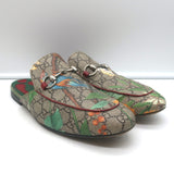 Gucci GG Supreme Tian Princetown Horsebit Loafer Mules Beige/Multi Size 7.5