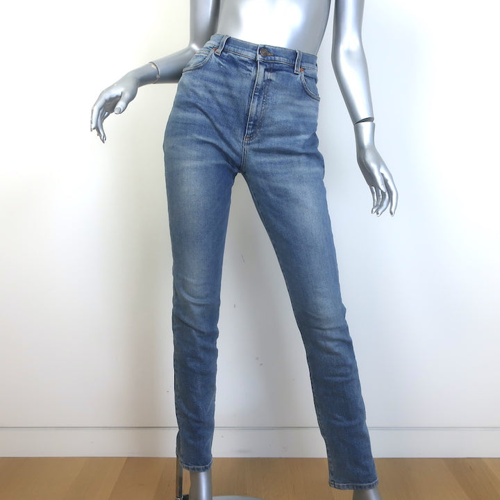 Gucci Horsebit-Embellished High Waist Skinny Jeans 