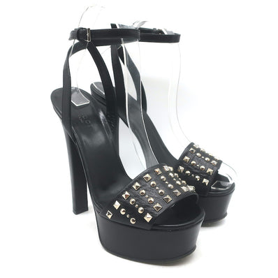 Gucci Leila Studded Platform Ankle Strap Sandals 