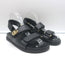 Gucci Moritz GG Dad Sandals Black Leather Size 36 NEW