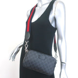 Gucci Small GG Supreme Crossbody Camera Bag Black Monogram Canvas & Leather