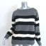 Gucci Striped Boatneck Sweater Gray/Cream Size Extra Small