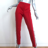 Gucci Sylvie Striped Leggings Red Technical Jersey