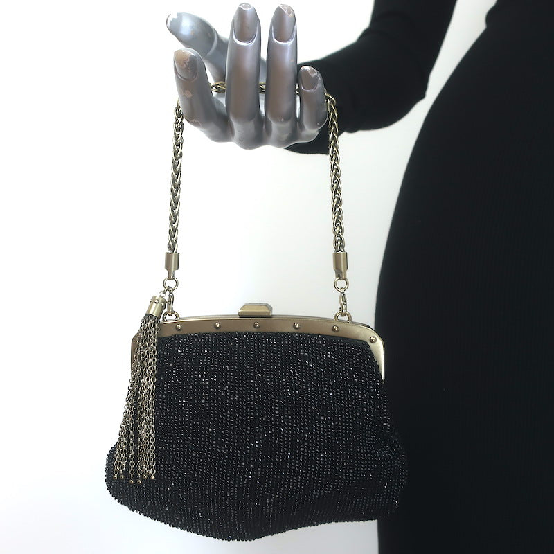 Gucci Tom Ford Tassel Chain Strap Beaded Mini Evening Bag 