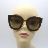 Gucci Urban Stars 49mm Oversize Tortoiseshell Sunglasses GG0208S 003
