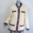 Gucci Web-Trim Padded Jacket Ivory Size 42