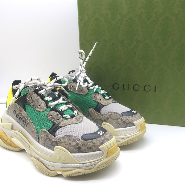 新品未使用　GUCCI×Balenciaga Triple S スニーカー Balenciaga x Gucci Triple S Sneakers 'The Hacker Project Floral