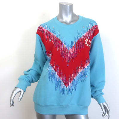 Gucci x Sega Crystal-Embellished Crewneck Sweatshirt 
