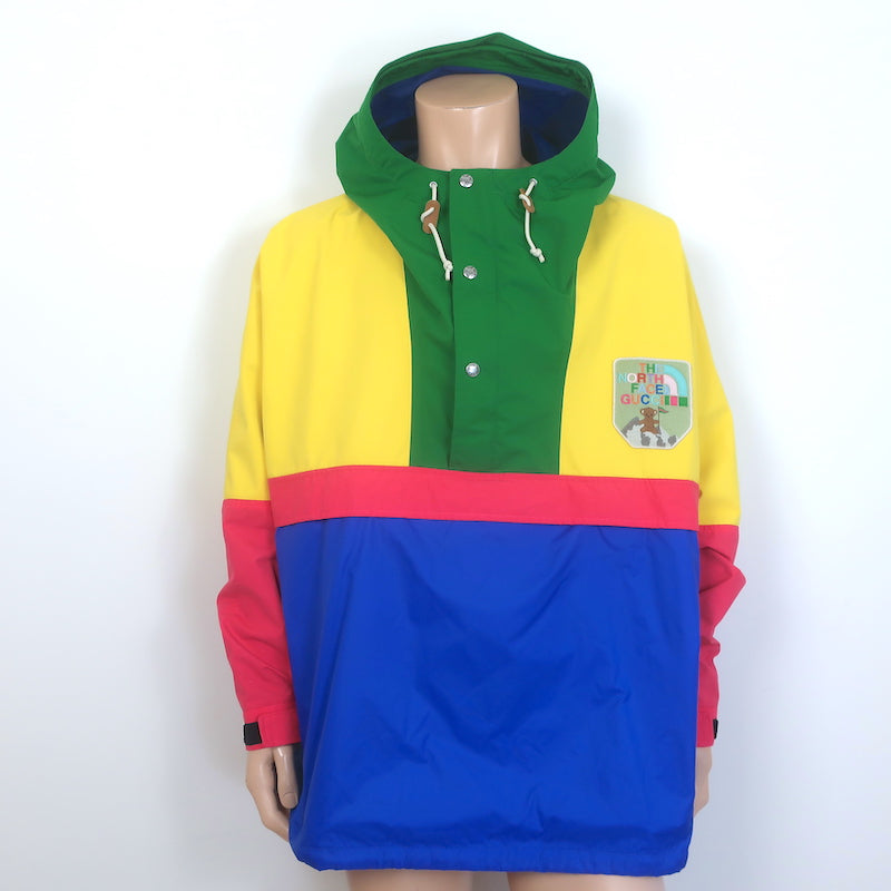 Gucci x The North Face Colorblock Windbreaker Jacket Size Extra