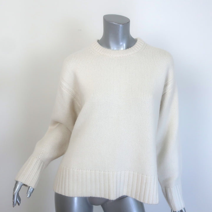 Guest in Residence Cozy Crew Cashmere Sweater Cream