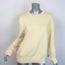 HIGH SPORT Jordan Crewneck Sweater Pastel Yellow Cotton Size Small