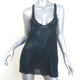 Haider Ackermann Racerback Tank Top Black Modal Jersey Size 38