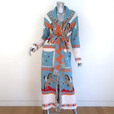 Hayley Menzies Sunrise Rodeo Jacquard Long Cardigan 