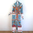 Hayley Menzies Sunrise Rodeo Jacquard Long Cardigan Turquoise/Multi Size Small