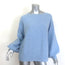 Helmut Lang Balloon Sleeve Sweater Blue Air Spun Wool-Cashmere Size Small